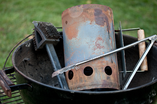 grilltools1 My over-loved Weber, chimney, grill brush & charcoal tongs
