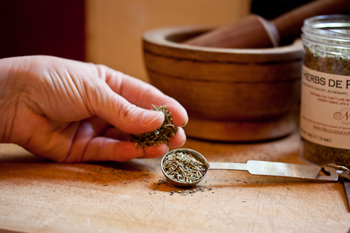 Large Pinch of Herbs This is not quite a tablespoon of dried herbs