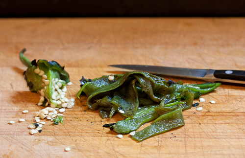 Don't worry about leaving a seed or two on the pepper