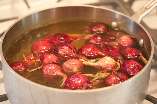 Boiling Onions This makes the job of peeling them, well, possible rather than crazy-making