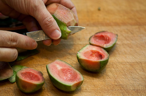 Don't worry if you don't get every last spot of green -- the skin is usually flavorful