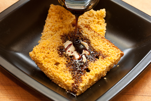BreadMolasses Corn, molasses, some sweet butter -- pass the hootch!
