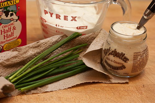 This cream is good with any roasted or braised beef