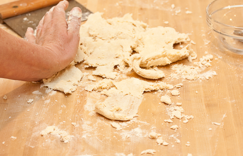 FlattenDough2 The dough is beginning to take shape, and the layers are forming