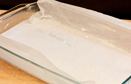 The butter is to help the parchment stick and mold to the pan