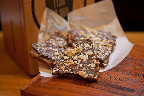 These are cigar boxes -- great for the gift of toffee but wrap it in plastic so the tobacco smell won't "perfume" the candy